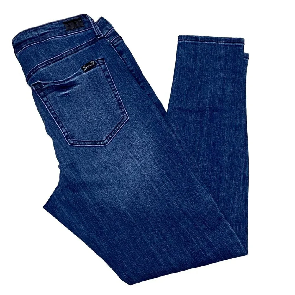 SEVEN 7‎ STONE EMBELLISHED POCKET SKINNY JEANS SIZE 12